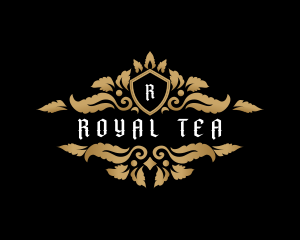 Shield Royal Leaf logo design