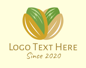 Organic Food - Roasted Pistachio Nuts logo design