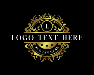 Luxury - Floral Crown Jewelry logo design