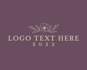 Stylist - Floral Elegant Spa Wordmark logo design