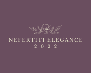 Floral Elegant Spa Wordmark logo design