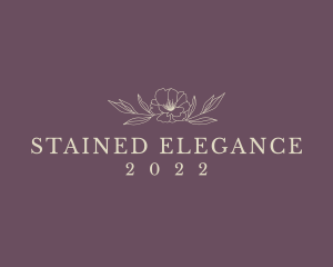 Floral Elegant Spa Wordmark logo design