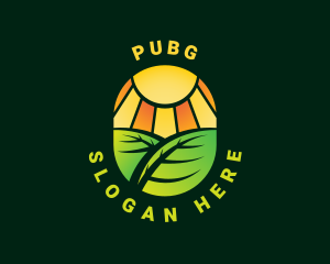Herbal - Sun Leaf Gardening logo design