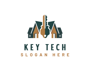 Locksmith Key Security logo design