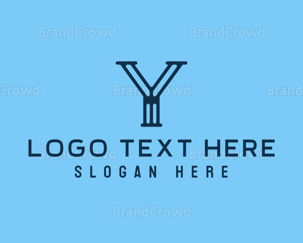 Generic Initial Letter Y Column Logo