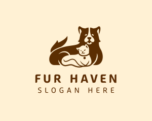 Fur - Veterinary Animal Pet logo design