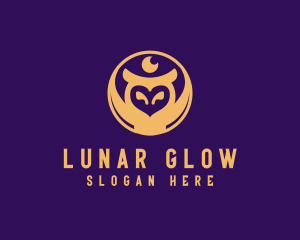 Mystic Lunar Owl logo design