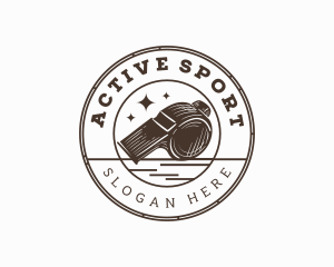 Sport - Rustic Sports Whistle logo design