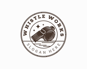 Whistle - Rustic Sports Whistle logo design