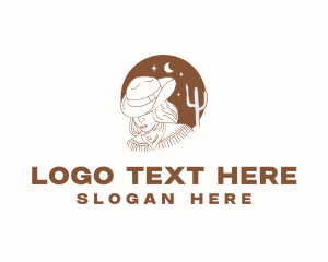 Western - Cowgirl Star Rodeo logo design