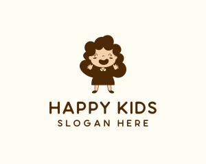 Happy Pretty Girl logo design