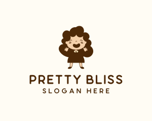 Pretty - Happy Pretty Girl logo design