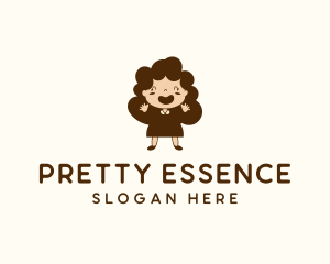 Pretty - Happy Pretty Girl logo design