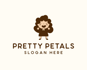 Happy Pretty Girl logo design