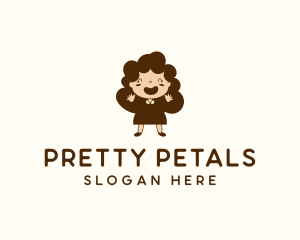 Pretty - Happy Pretty Girl logo design