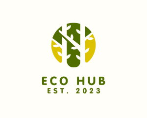 Ecosystem - Forest Tree Nature logo design