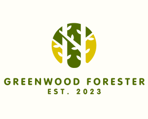 Forest Tree Nature logo design