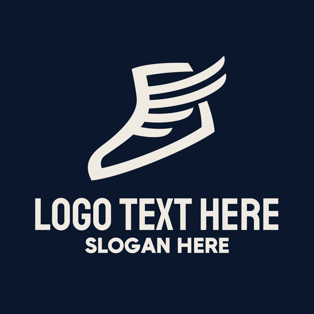 Shoe with wings logo sale