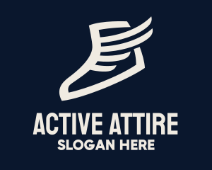 Sportswear - Wing Sneaker Shoe logo design