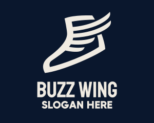 Wing Sneaker Shoe logo design