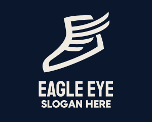 Wing Sneaker Shoe logo design