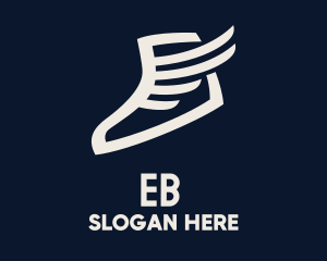 Basketball Shoe - Wing Sneaker Shoe logo design