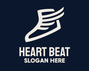 Wing Sneaker Shoe logo design