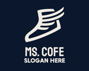 Wing Sneaker Shoe logo design