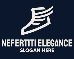 Wing Sneaker Shoe logo design