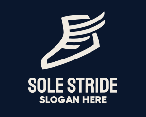 Sneaker - Wing Sneaker Shoe logo design