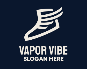 Wing Sneaker Shoe logo design