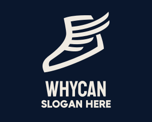 Wing Sneaker Shoe logo design
