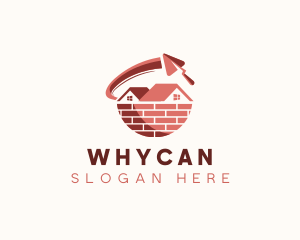 Bricklaying - House Brick Cement logo design