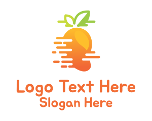 Fruit - Fast Mango Juice logo design