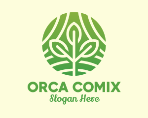 Lawn - Organic Plant Farm logo design