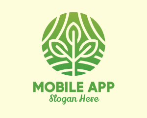 Salad - Organic Plant Farm logo design