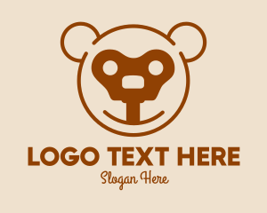 Nursery - Teddy Bear Key logo design