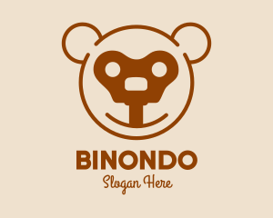 Baby Brand - Teddy Bear Key logo design