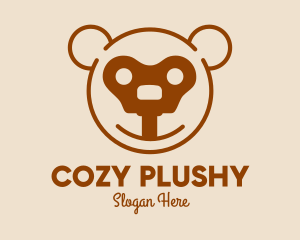 Teddy Bear Key logo design