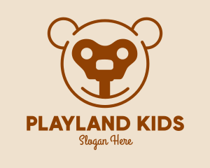 Teddy Bear Key logo design