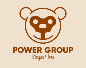 Toy - Teddy Bear Key logo design