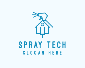 Sprayer - Housekeeping Cleaning Sprayer logo design