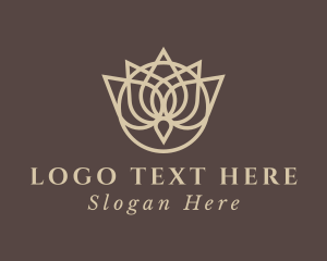 Massage - Lotus Aroma Spa logo design