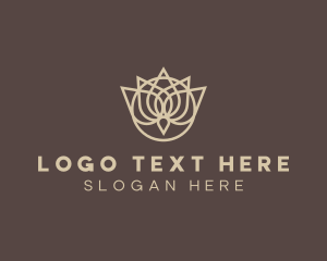 Flower - Lotus Aroma Spa logo design