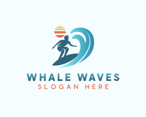 Wave Surfer Beachwear logo design