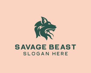 Beast - Wolf Beast Head logo design