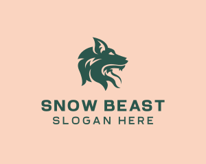 Wolf Beast Head logo design