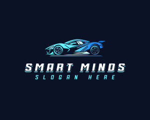 Futuristic Race Car Logo