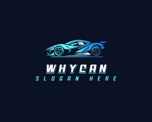 Futuristic Race Car Logo