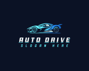 Car - Futuristic Race Car logo design